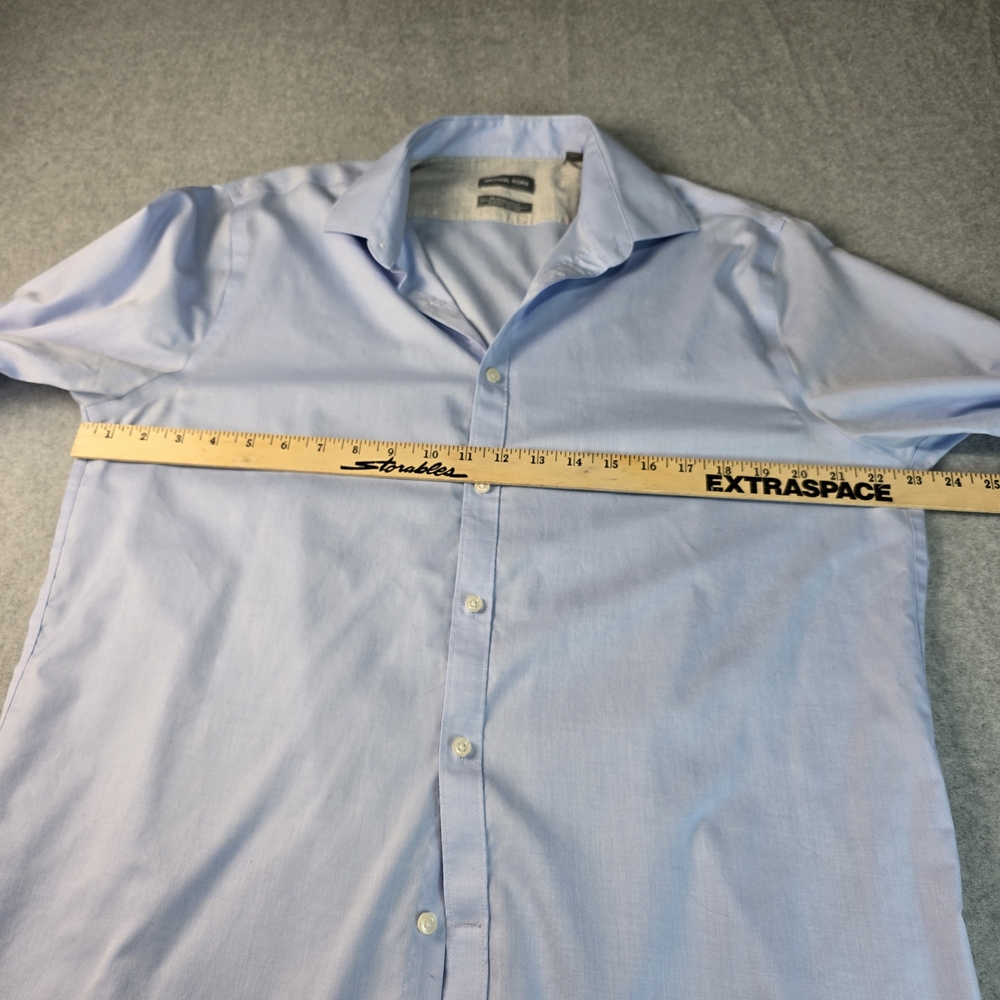Michael Kors Men's Blue Dress Shirt 16.5 34/35 - Picture 5 of 11